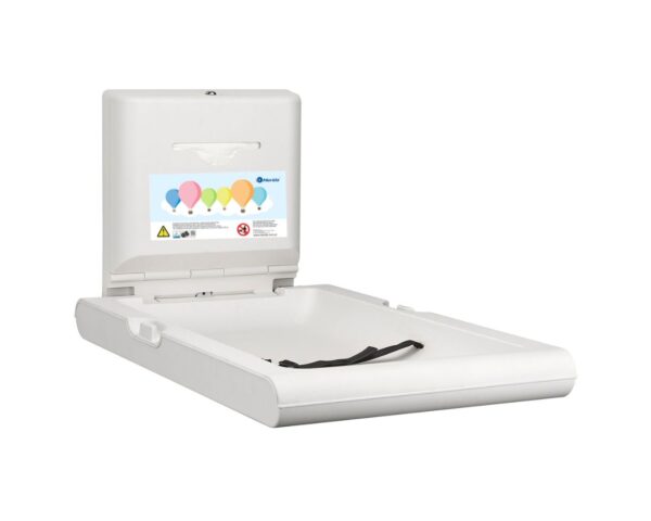 Stanowisko do przewijania niemowląt i małych dzieci, pionowe, rozkładane, mocowane do ściany