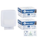 Pojemnik na ręczniki składane MERIDA HARMONY SLIM za 1 zł netto przy zakupie 2 kartonów ręczników składanych MERIDA CLASSIC SLIM ECOLABEL VKB201 (2 x 3000 = 6 000 listków)
