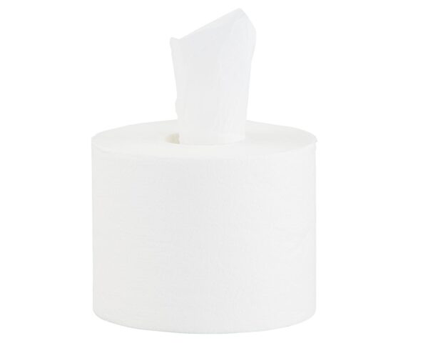 Papier toaletowy MERIDA TOP, biały, średnica 14 cm, długość 100 m, dwuwarstwowy, zgrzewka 12 szt., ECOLABEL Papier toaletowy MERIDA TOP, biały, średnica 14 cm, długość 100 m, dwuwarstwowy, zgrzewka 12 szt., ECOLABEL