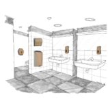 Pojemnik na papier toaletowy w listkach MERIDA UNIQUE SCANDINAVIAN LINE