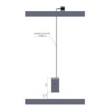 Zasilacz sieciowy z wtykiem kątowym do bezdotykowego dozownika MERIDA STELLA AUTOMATIC