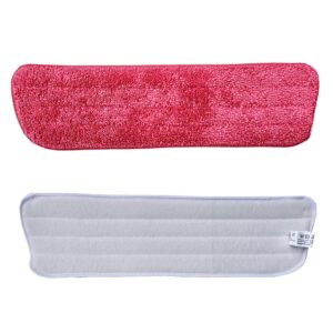 Mop z rzepem ECONOMY, mikrowłókno, 42/38 x 12 cm, czerwony