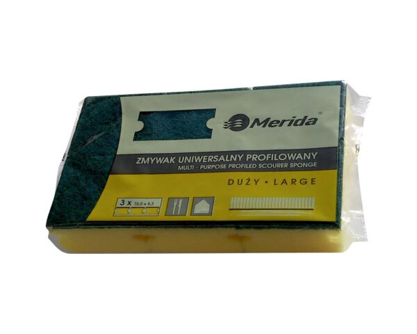 Zmywak uniwersalny profilowany duży, opakowanie 3 szt. Zmywak uniwersalny profilowany duży, opakowanie 3 szt.