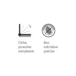 Kosz pedałowy TOP SILENT LUNA, pojemność 3 l, stal matowa