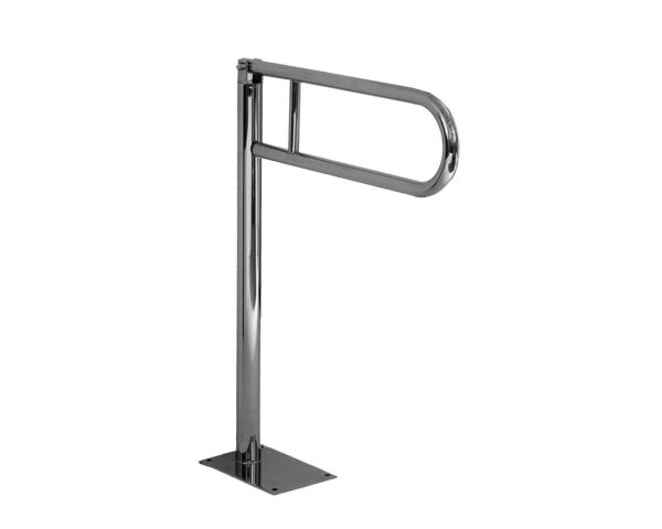 Poręcz uchylna łukowa 600 mm, montowana do podłogi