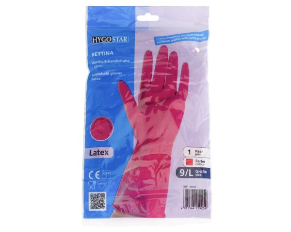 Profesjonalne rękawice gospodarcze, rozmiar L, czerwone Profesjonalne rękawice gospodarcze, rozmiar L, czerwone