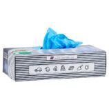 Rękawice winylowo - nitrylowe, niebieskie, rozmiar S, opakowanie 100 szt.