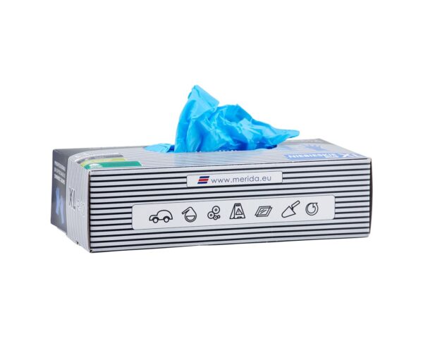 Rękawice winylowo - nitrylowe, niebieskie, rozmiar XL, opakowanie 100 szt. Rękawice winylowo - nitrylowe, niebieskie, rozmiar XL, opakowanie 100 szt.