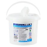 Chusteczki nasączone do czyszczenia powierzchni wodoodpornych MERIDA SUPER BŁYSK, wiadro 6 l, rolka 65 m, 260 listków