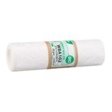 Worki na odpady BIO, 55 x 60 cm, pojemność 35 l, rolka 20 sztuk, BIAŁE, materiał biodegradowalny i kompostowalny