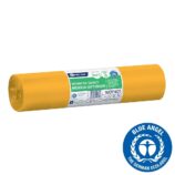 Worki na śmieci 160 l, MERIDA OPTIMUM BLUE ANGEL, żółte, 90x110 cm, rolka 25 szt.