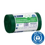 Worki na śmieci 70 l, MERIDA OPTIMUM BLUE ANGEL, zielone, 60x90 cm, rolka 50 szt.