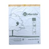 Worki na śmieci z taśmą ściągającą, zapachowe MERIDA TOP, pojemność 12-15 l, rolka 20 szt., BIAŁE, HDPE