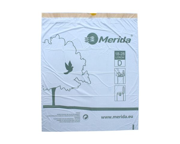 Worki na śmieci z taśmą ściągającą, zapachowe MERIDA TOP, pojemność 18-28 l, rolka 20 szt., BIAŁE, HDPE/LDPE Worki na śmieci z taśmą ściągającą, zapachowe MERIDA TOP, pojemność 18-28 l, rolka 20 szt., BIAŁE, HDPE/LDPE