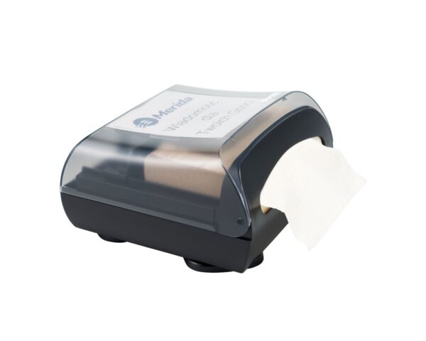 Pojemnik na serwetki gastronomiczne, czarny, tworzywo sztuczne, nablatowy, obrotowy Pojemnik na serwetki gastronomiczne, czarny, tworzywo sztuczne, nablatowy, obrotowy