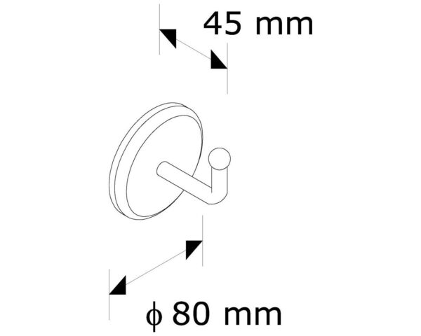 WIESZAK OKRĄGŁY MATOWY WIESZAK OKRĄGŁY MATOWY