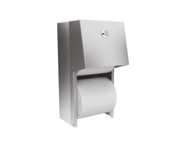 NATYNKOWY POJEMNIK TRADITIONAL NA 2 ROLKI ZWYKŁEGO PAP. TOALETOWEGO MATOWY